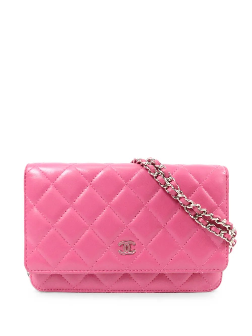 Wallet On Chain quilted shoulder bag