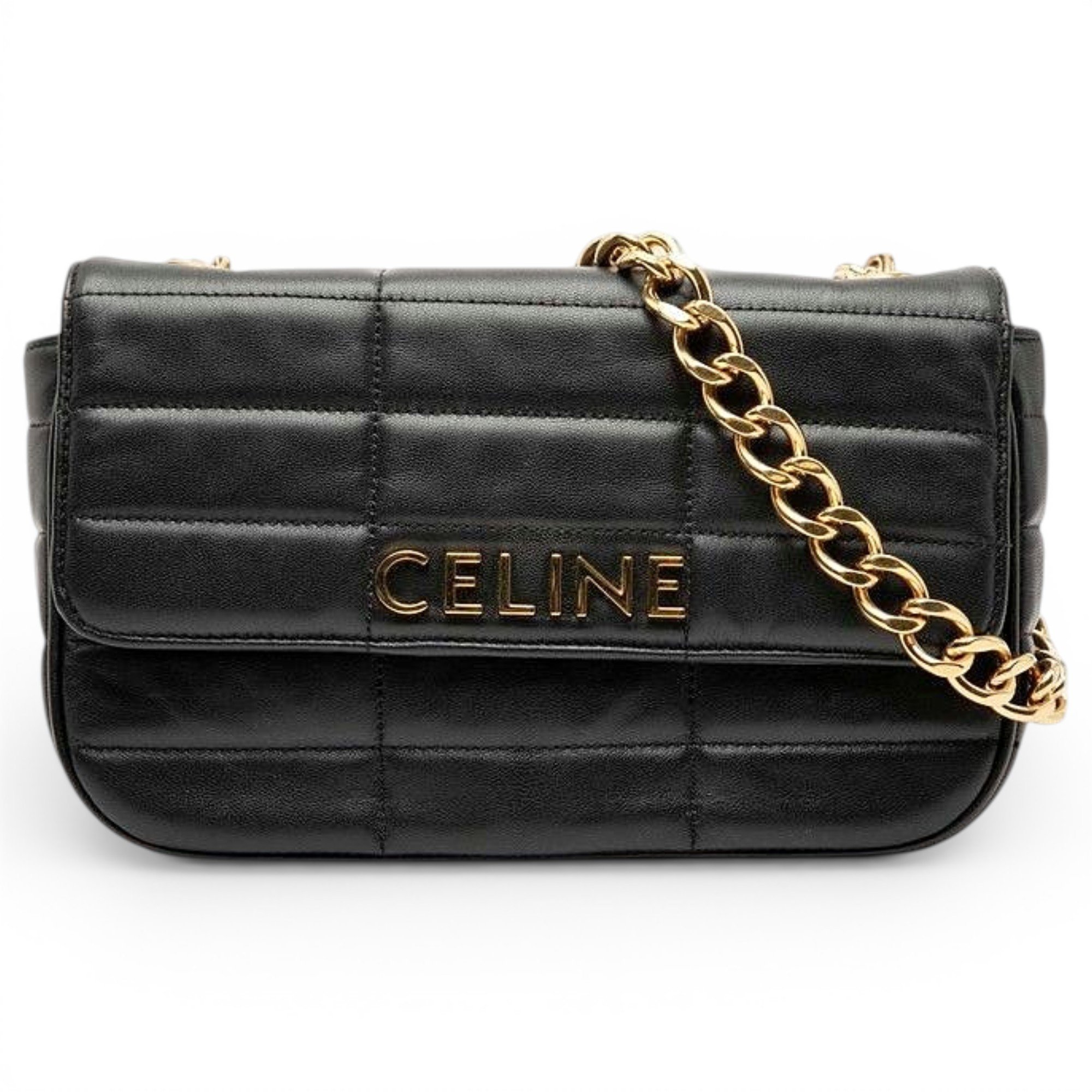 Pocket leather handbag