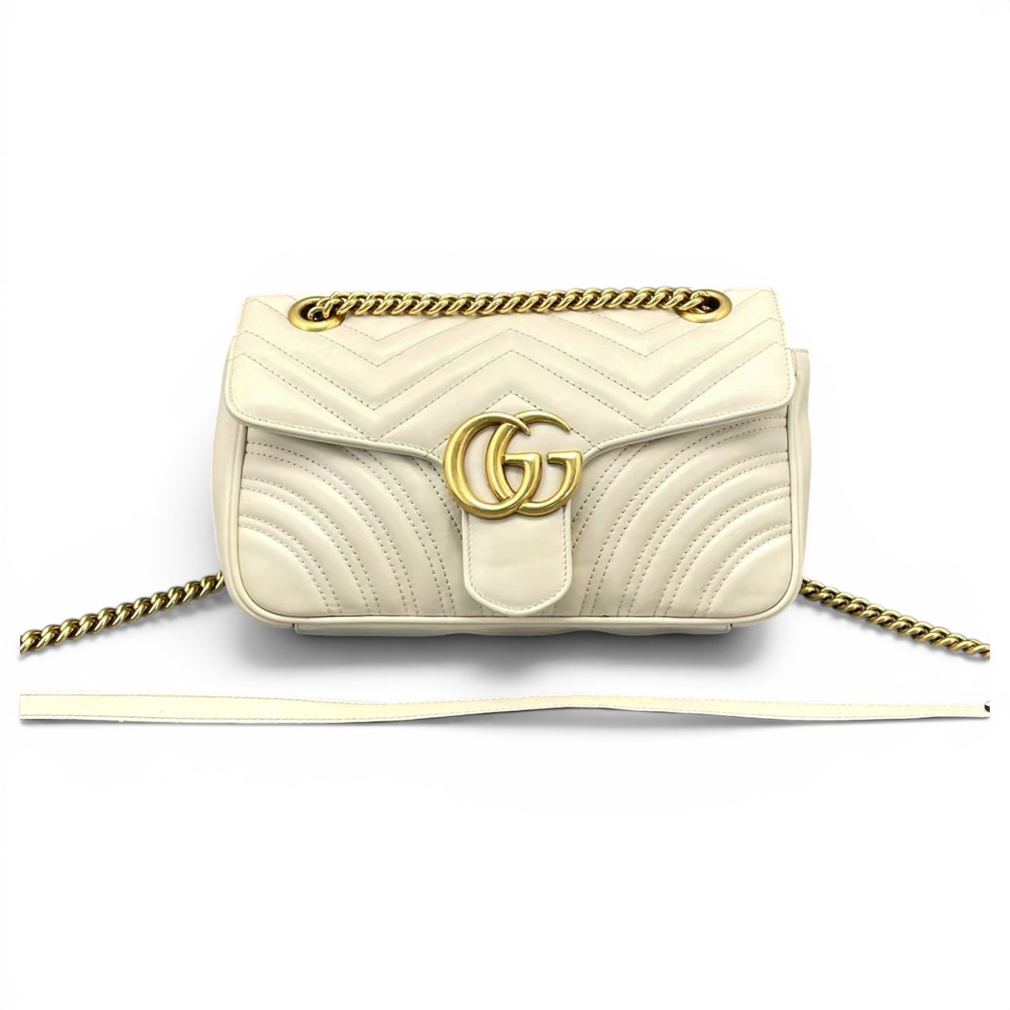 GG Marmont Flap leather crossbody bag