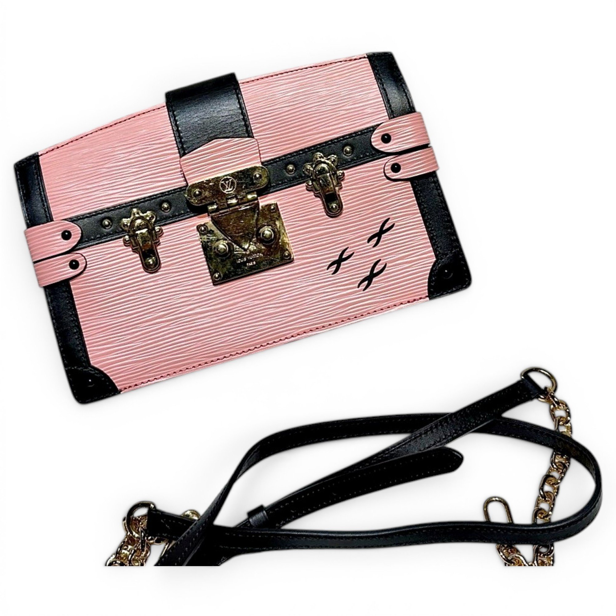 Pochette Trunk leather handbag