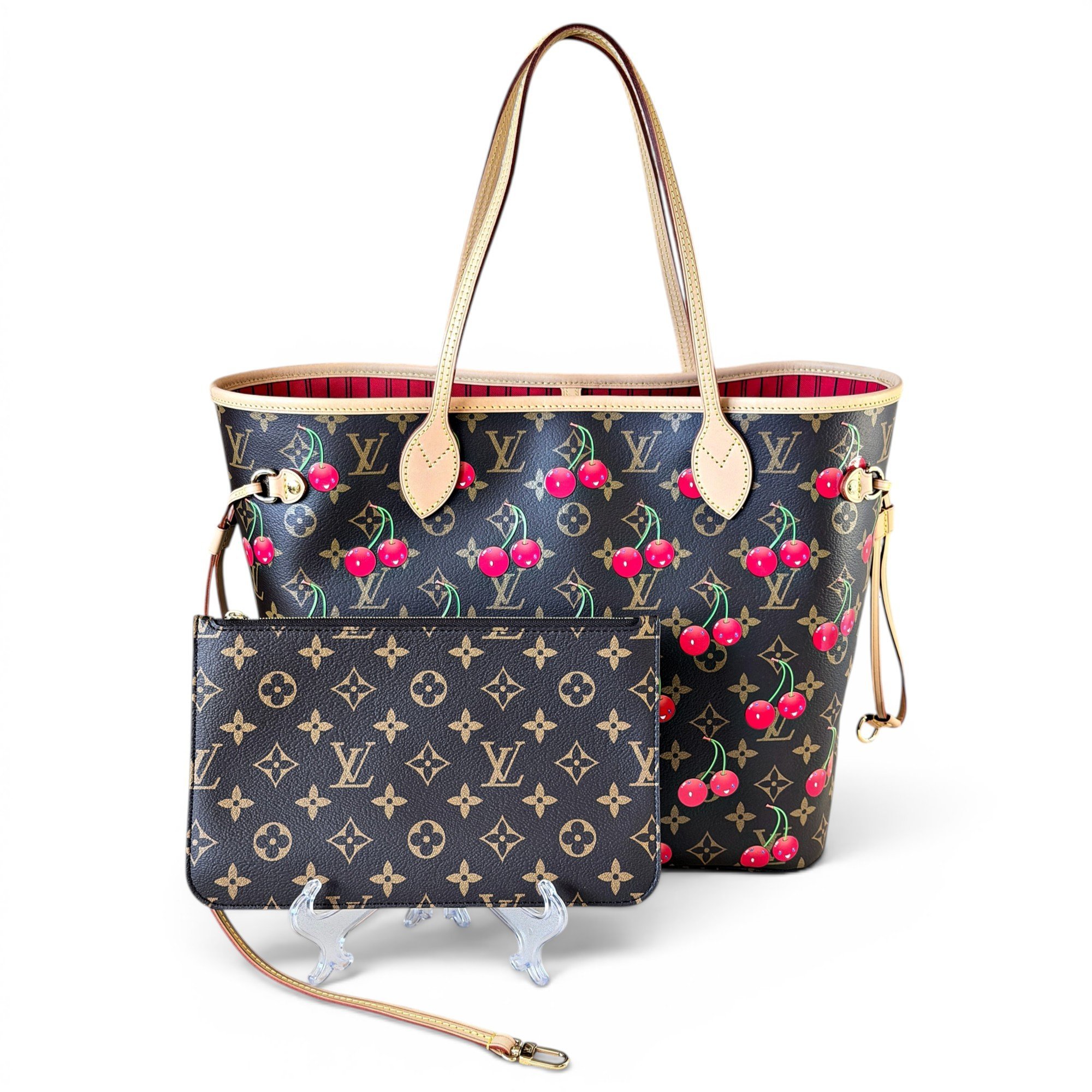 Neverfull linen handbag