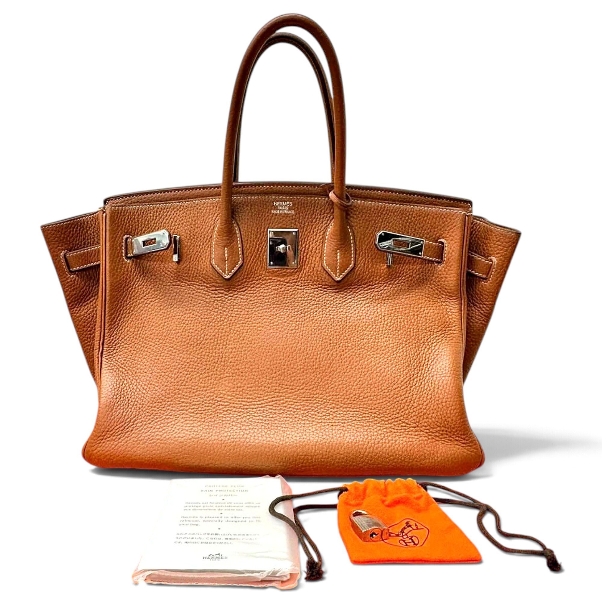 Birkin 35 leather handbag