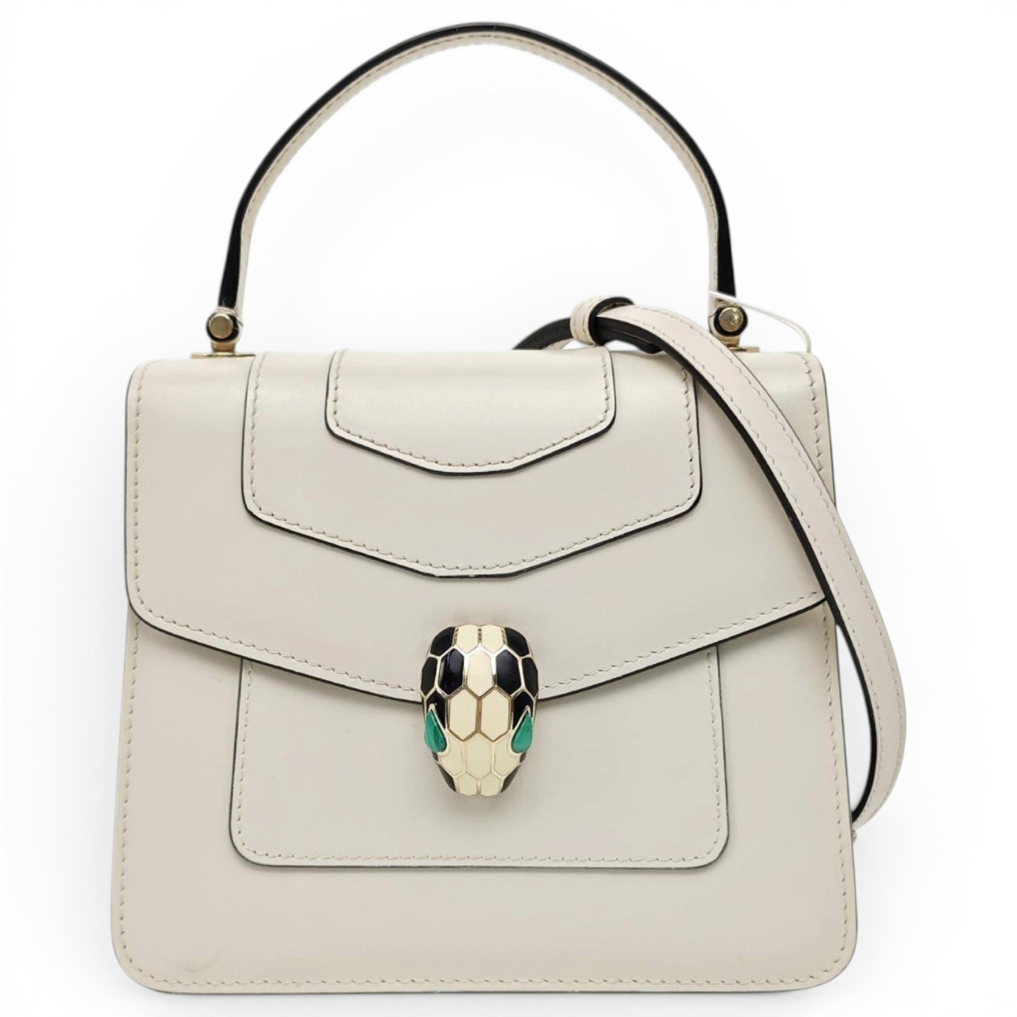 Serpenti leather handbag