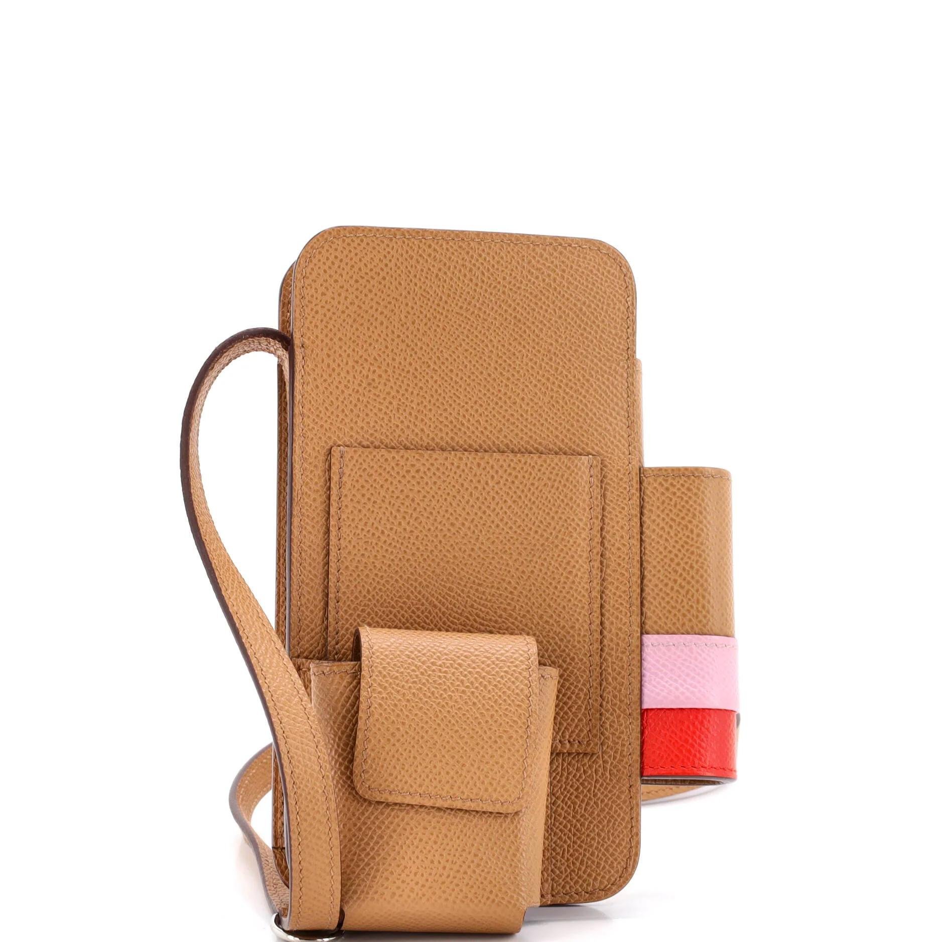 Leather clutch bag
