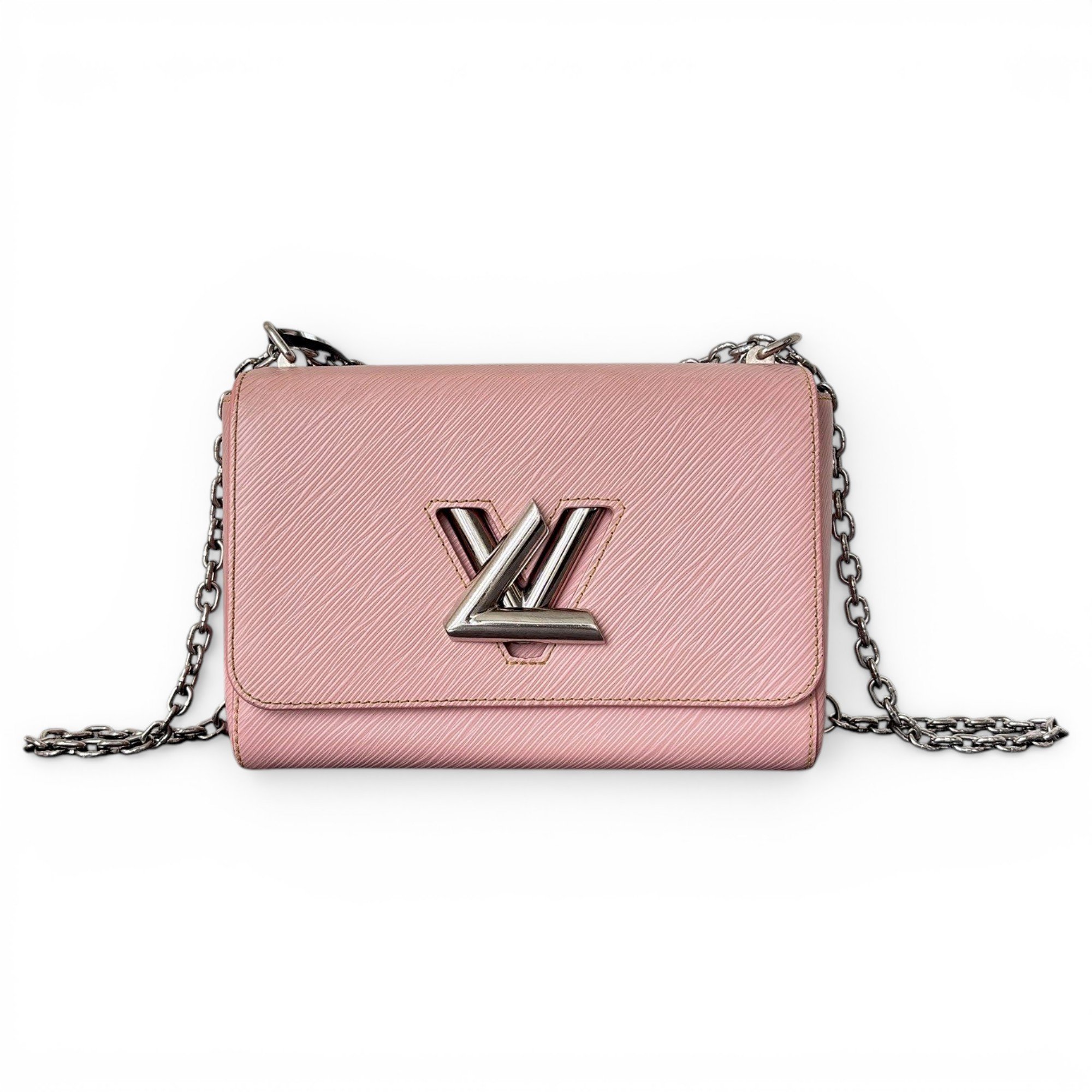 Twist leather handbag