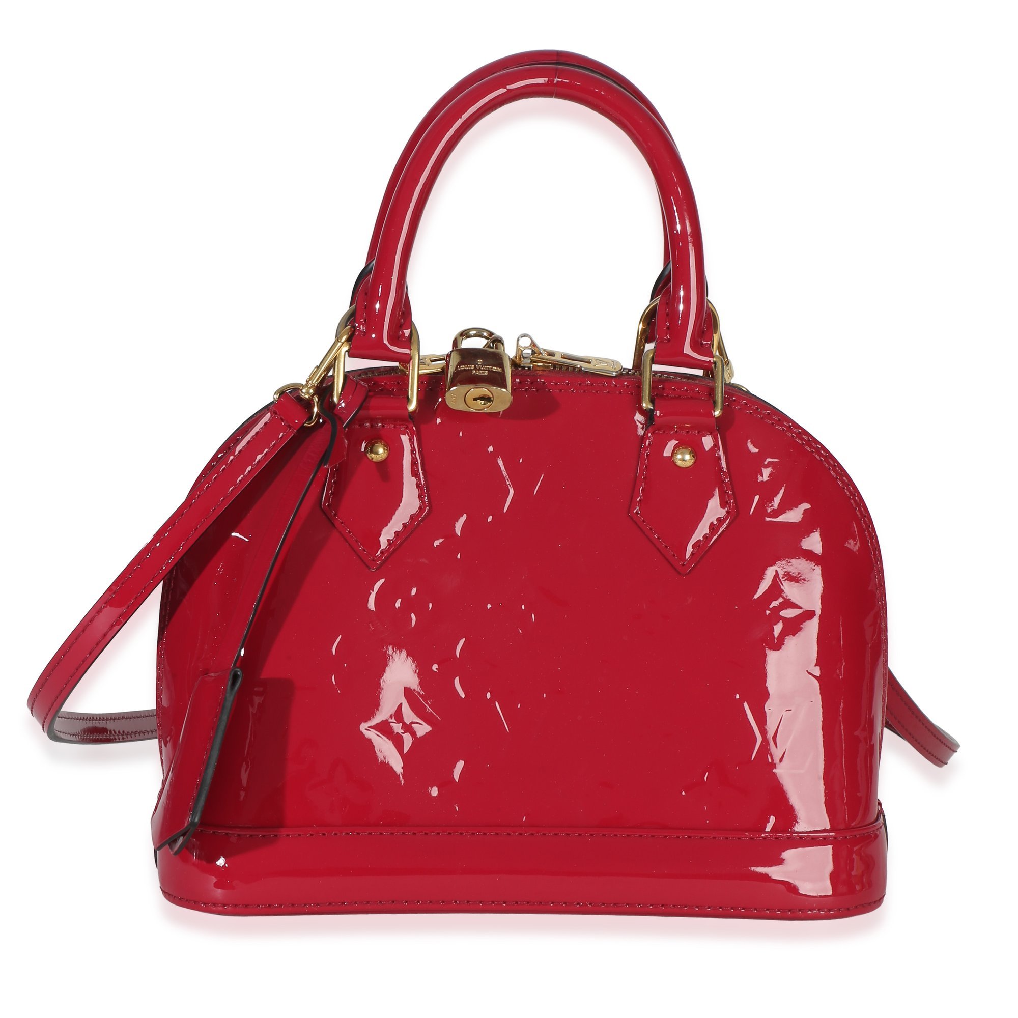 Patent leather handbag
