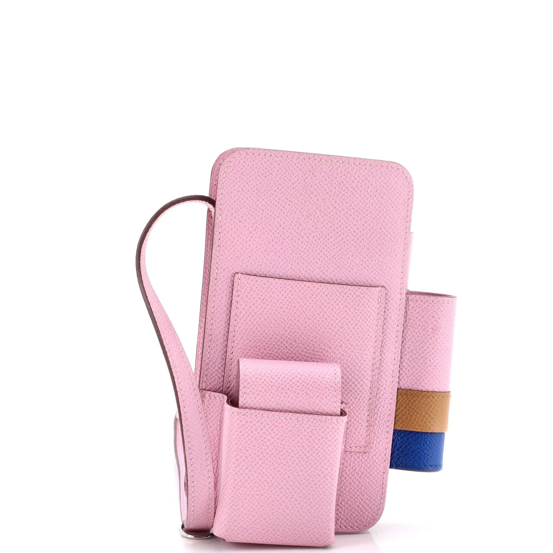 Leather clutch bag