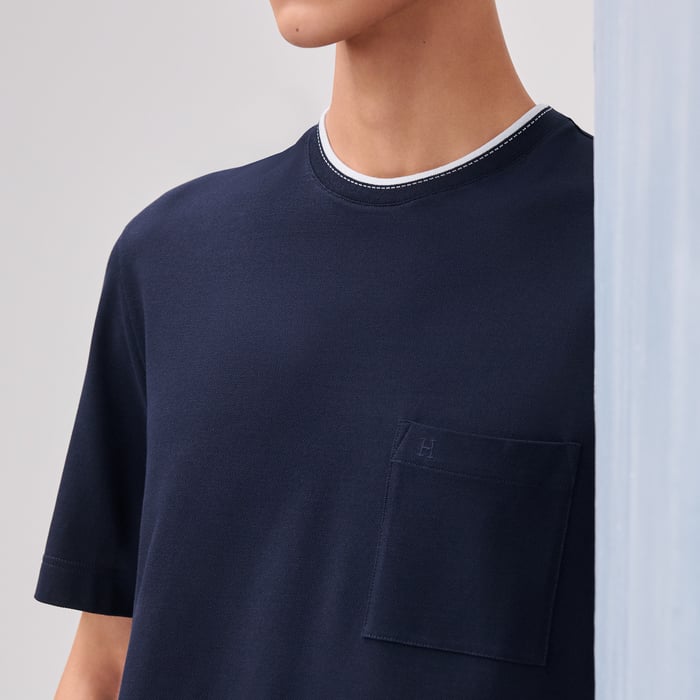 Marine "Piqures Sellier" T-shirt