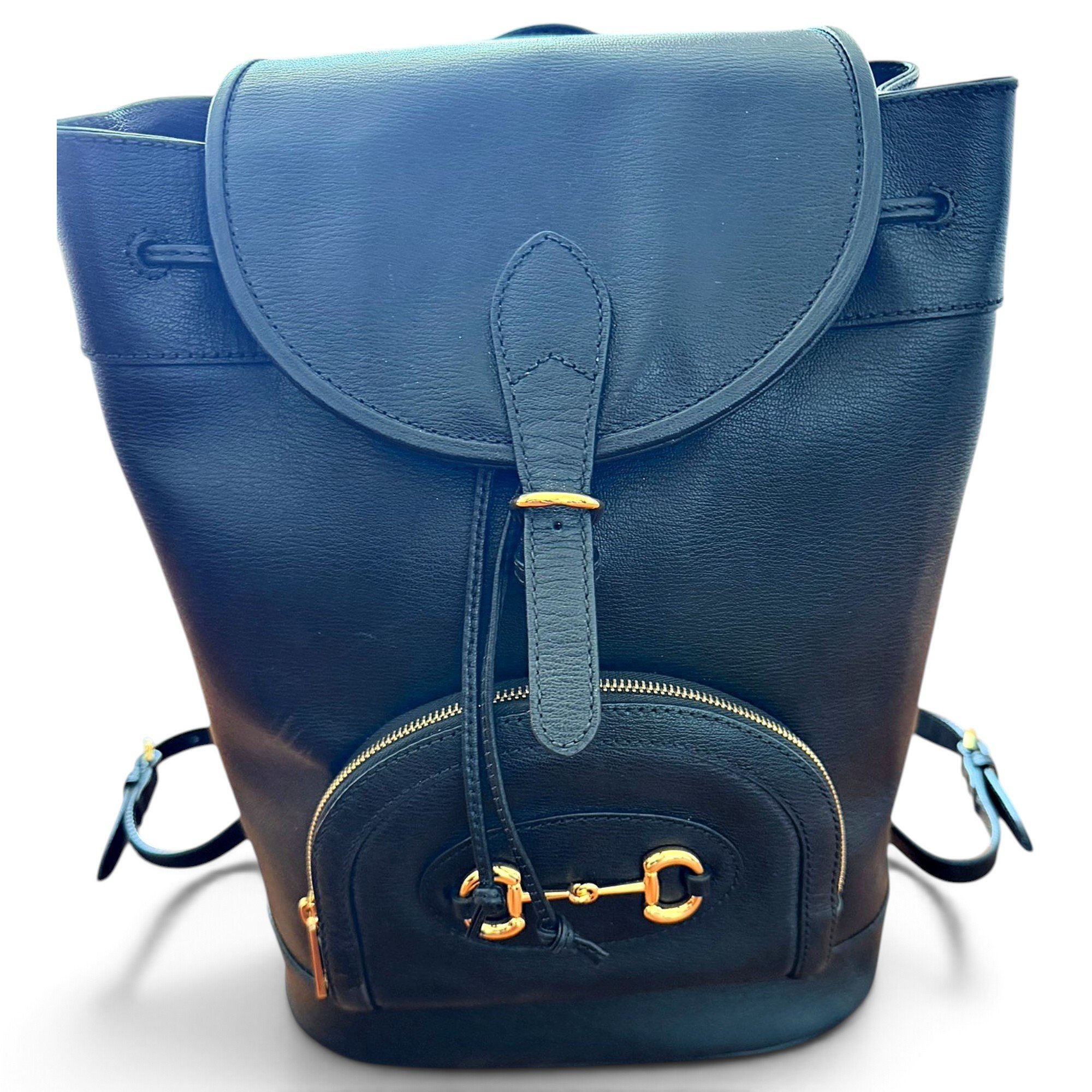 Leather backpack