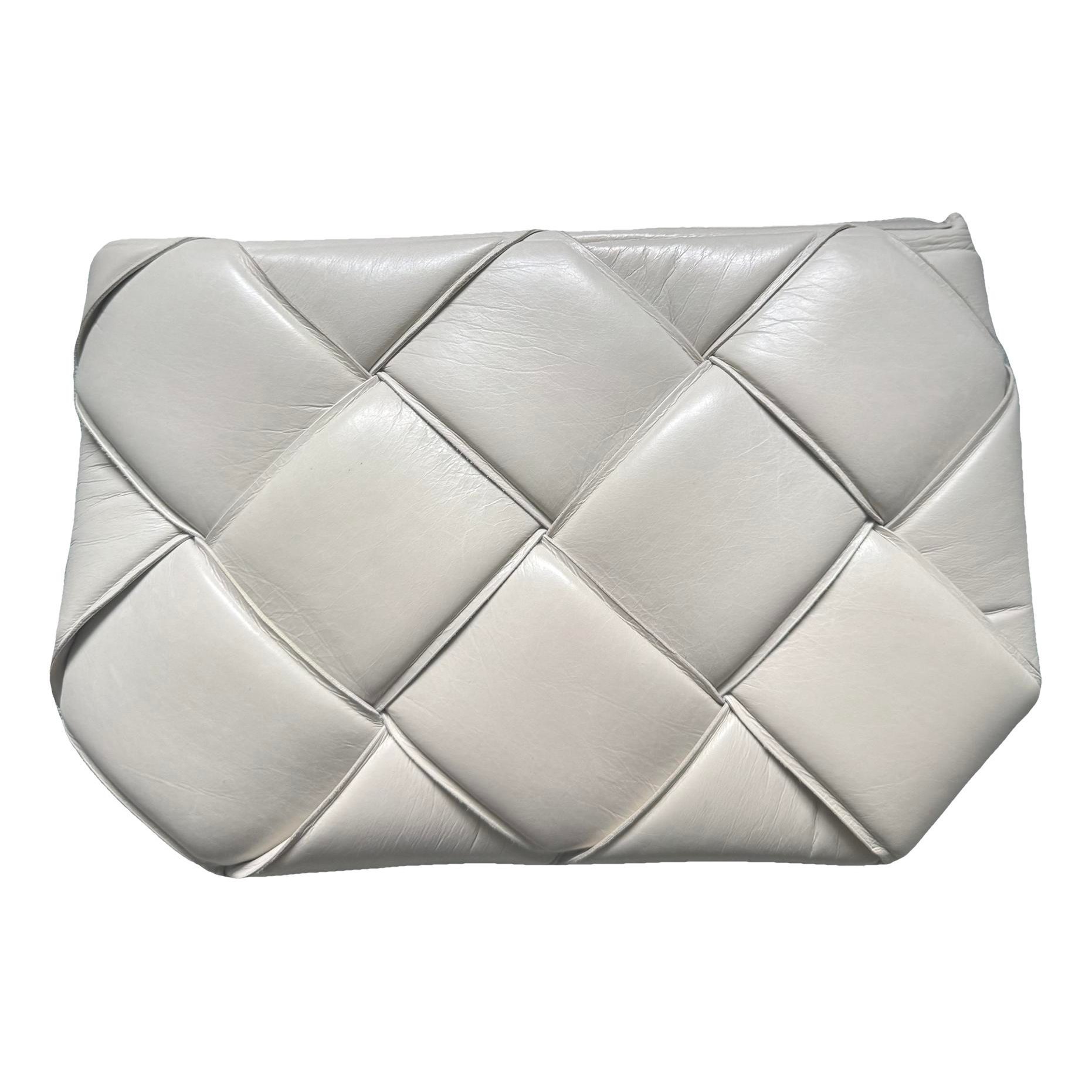 Leather clutch bag