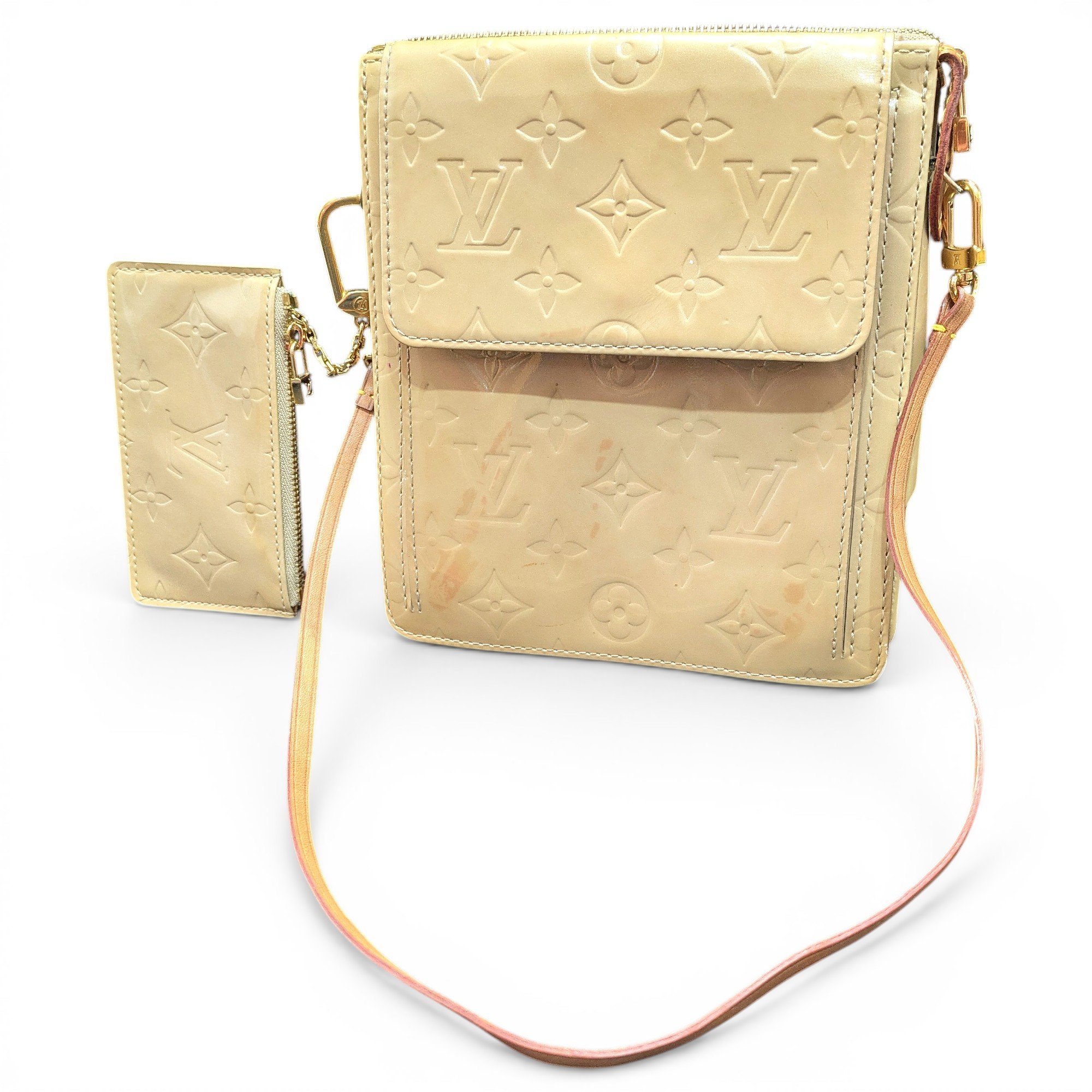 Mott patent leather crossbody bag