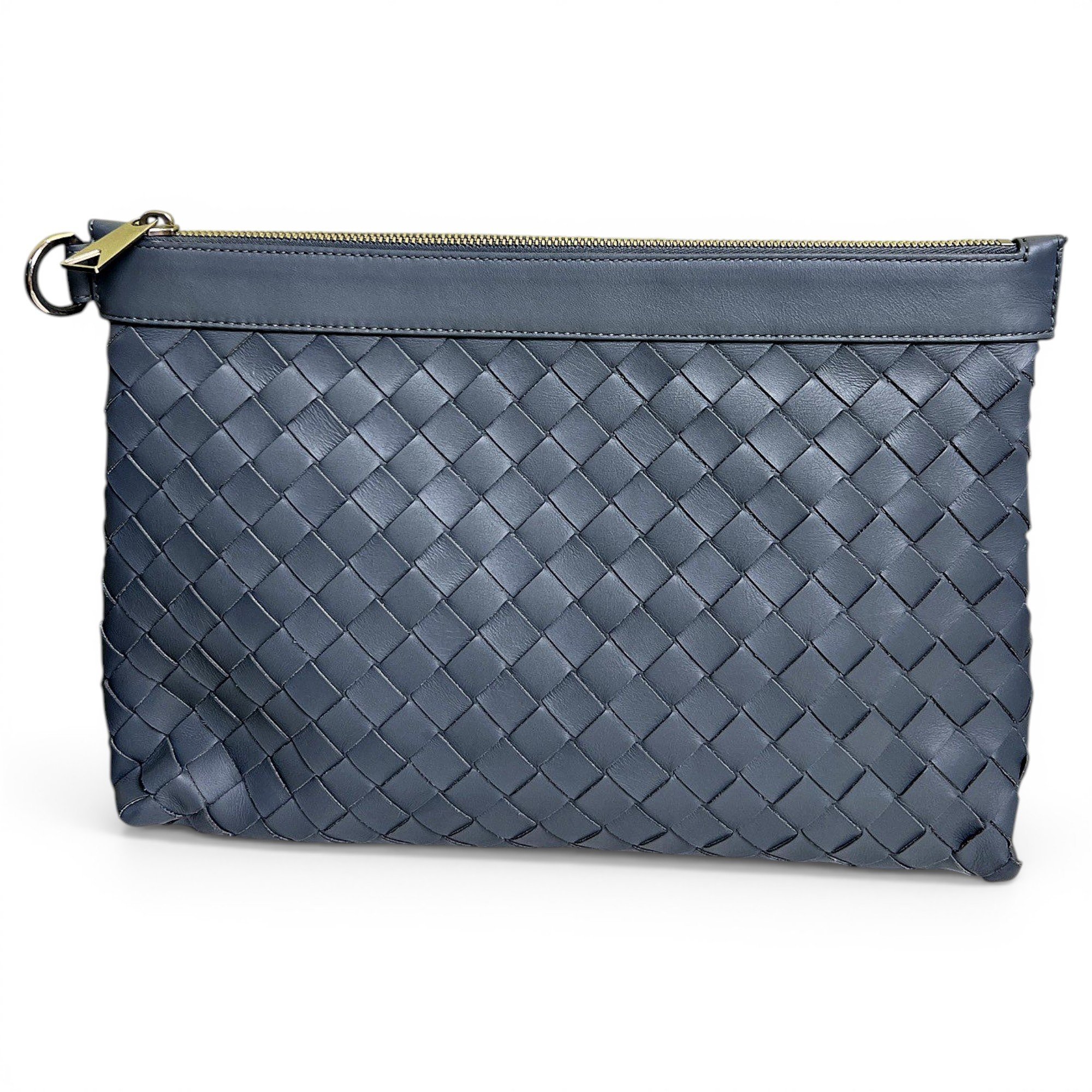 Leather clutch bag