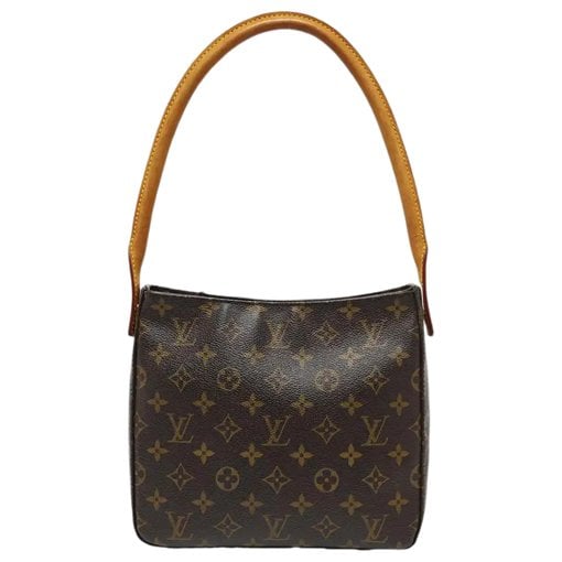 Looping leather handbag