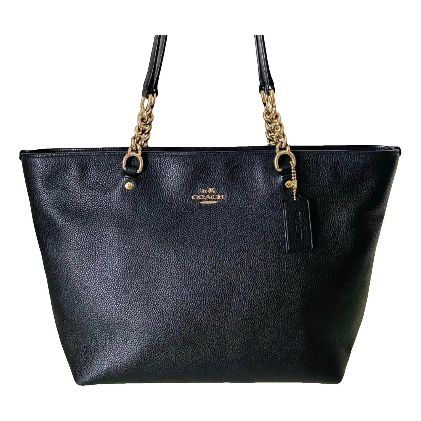 CITY ZIP TOTE leather tote