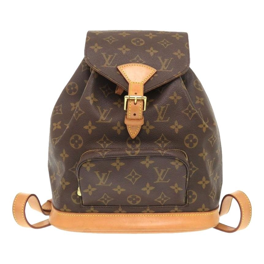 Louis Vuitton Montsouris cloth backpack