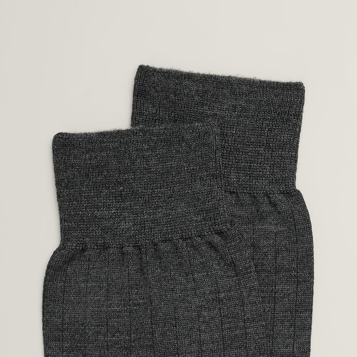 Anthracite "H" Embroidery Socks