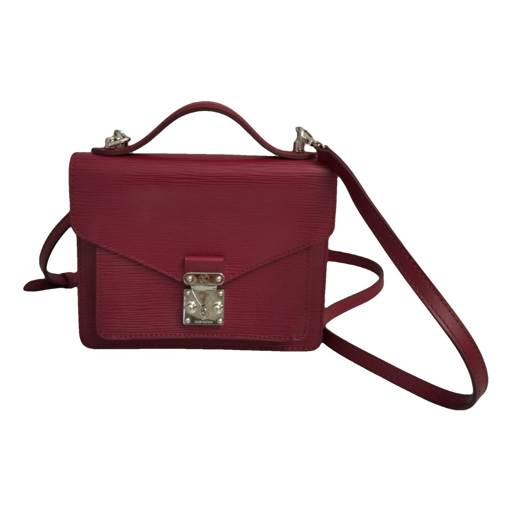 Leather clutch bag