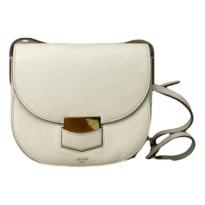 Trotteur leather handbag