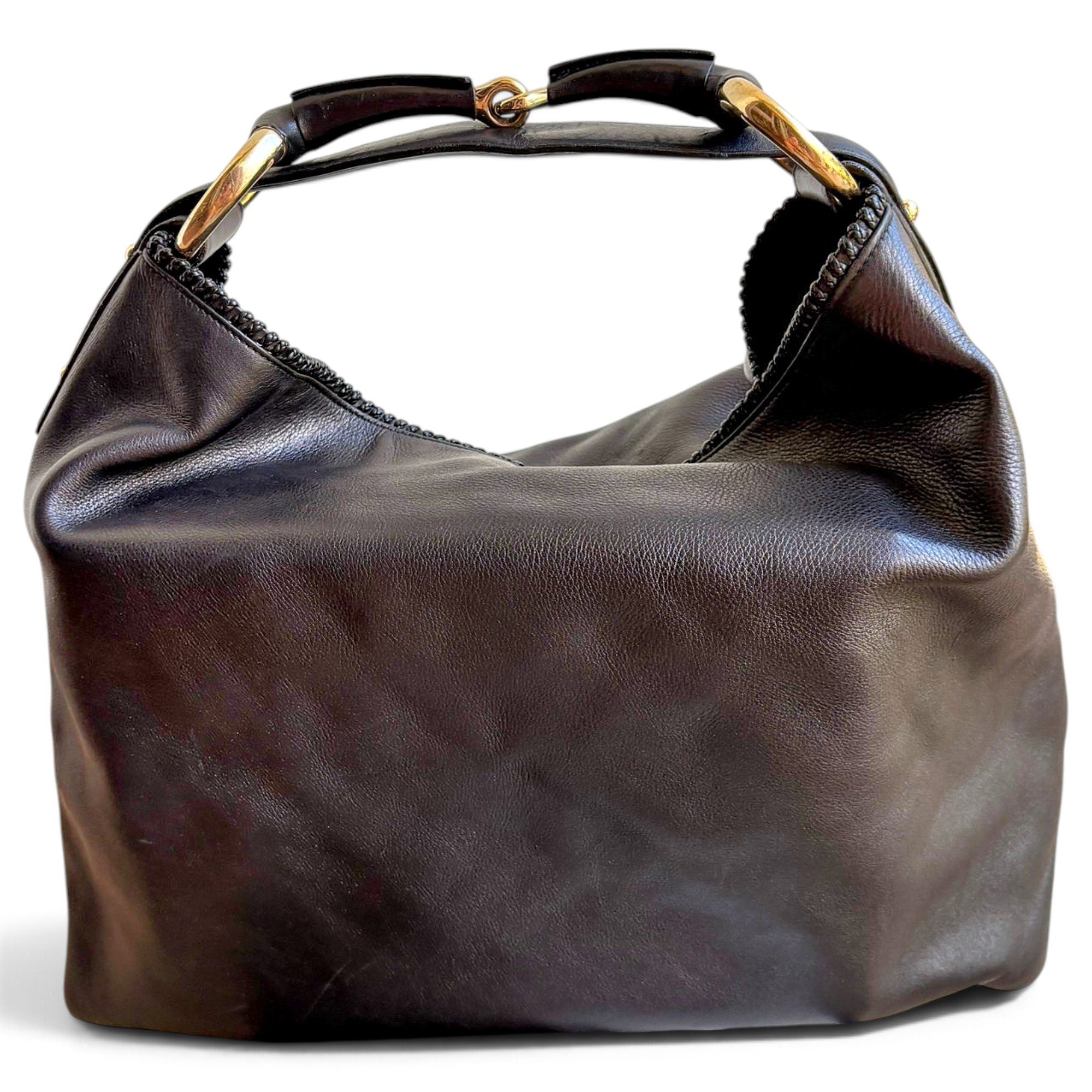 Horsebit Chain leather handbag