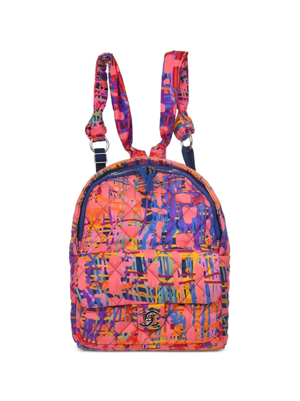 2017 abstract-print quilted backpack