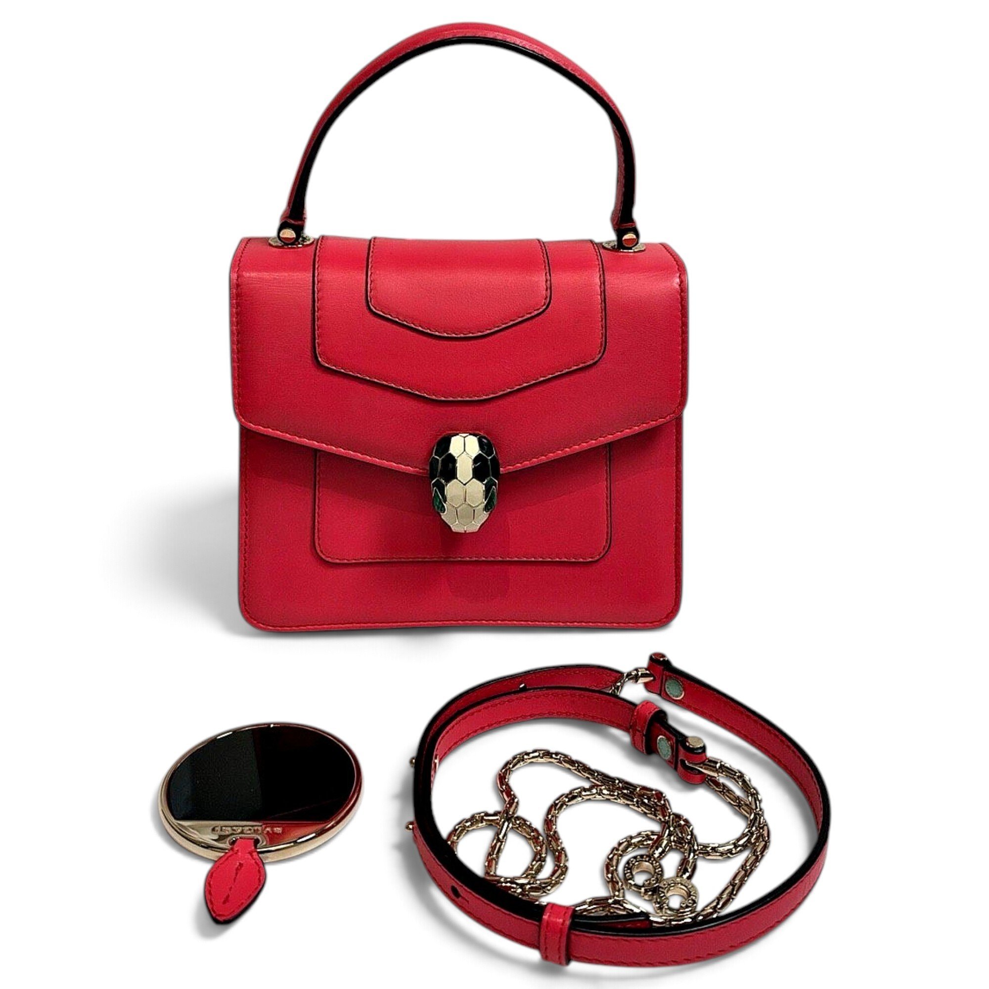 Bvlgari Serpenti leather handbag