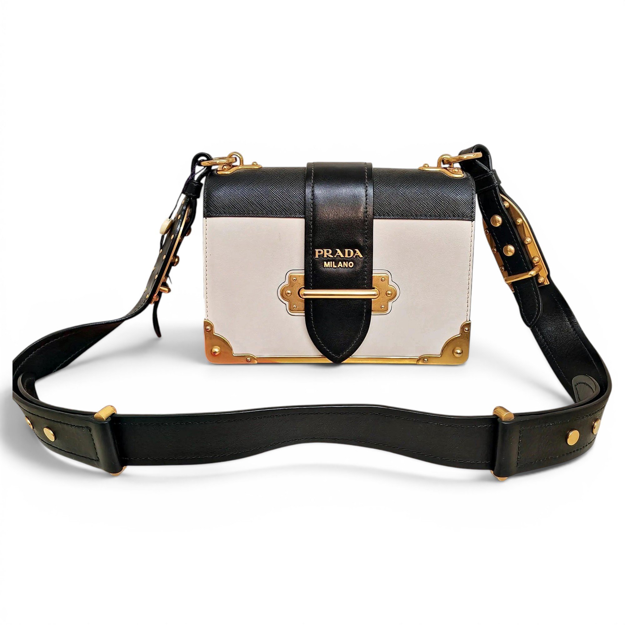 Cahier leather crossbody bag