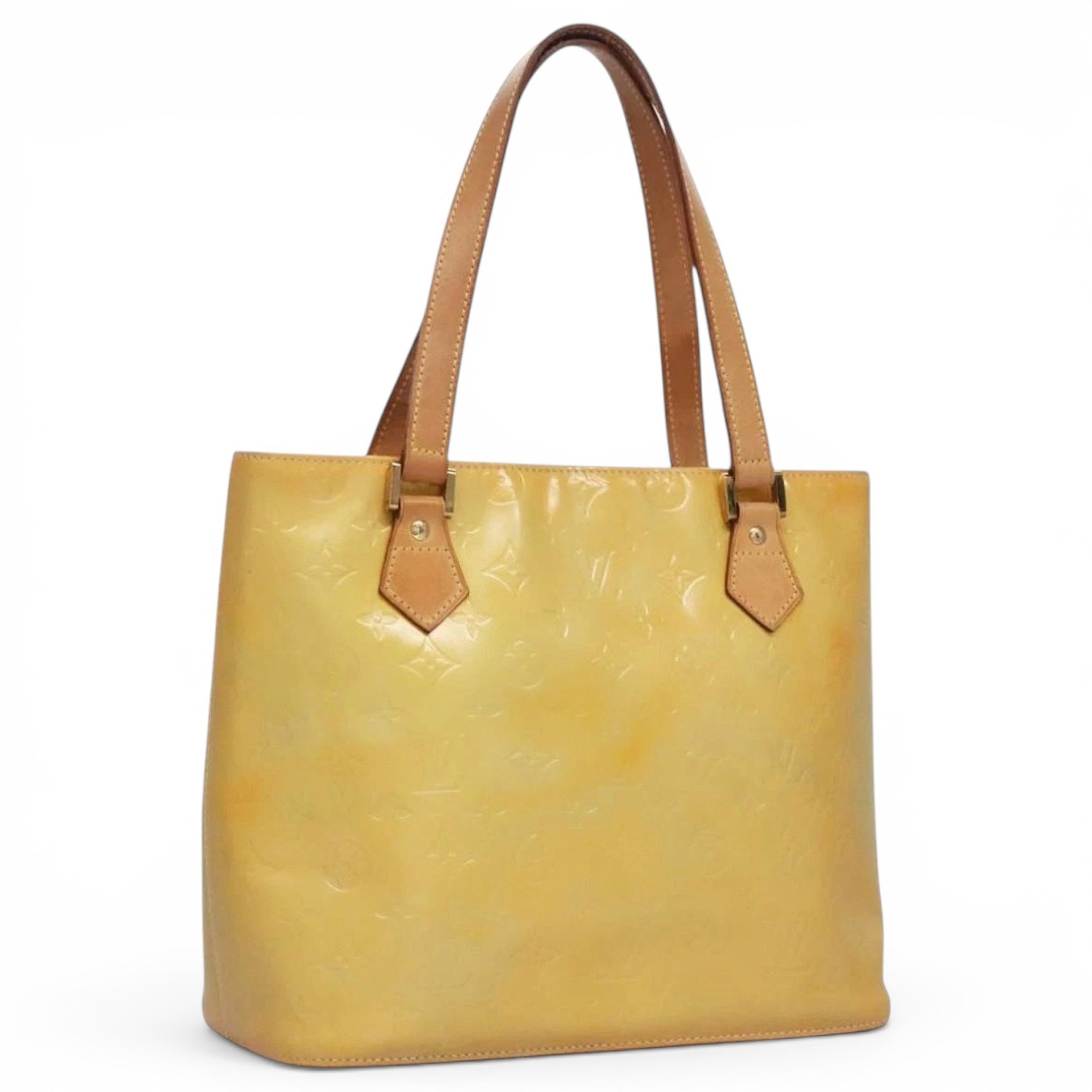 Patent leather handbag