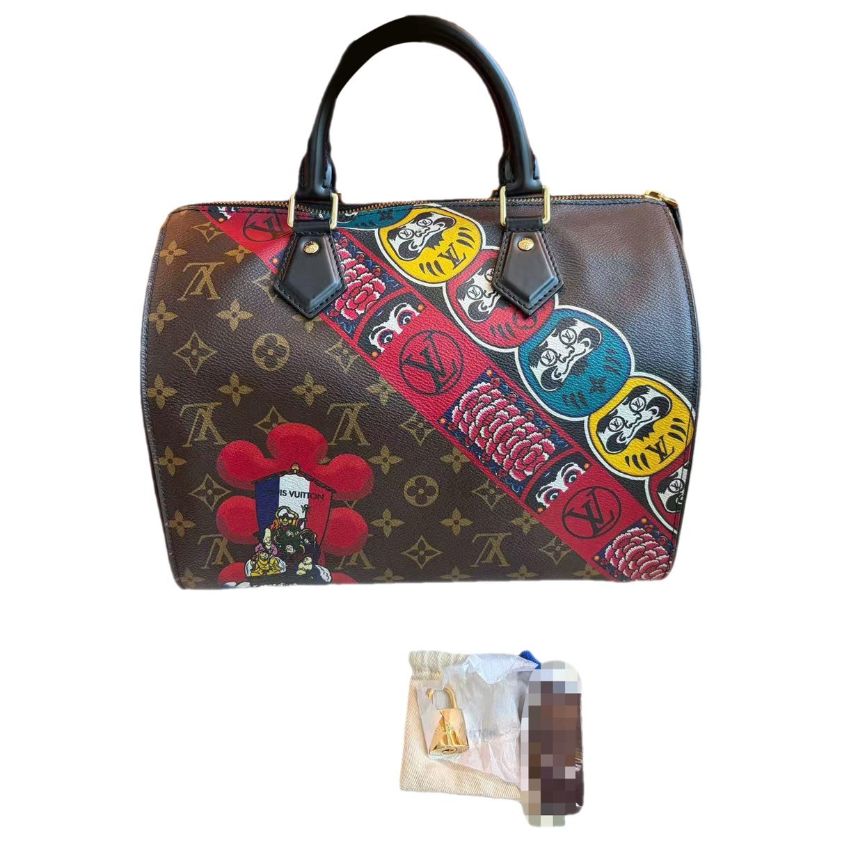 Speedy leather handbag