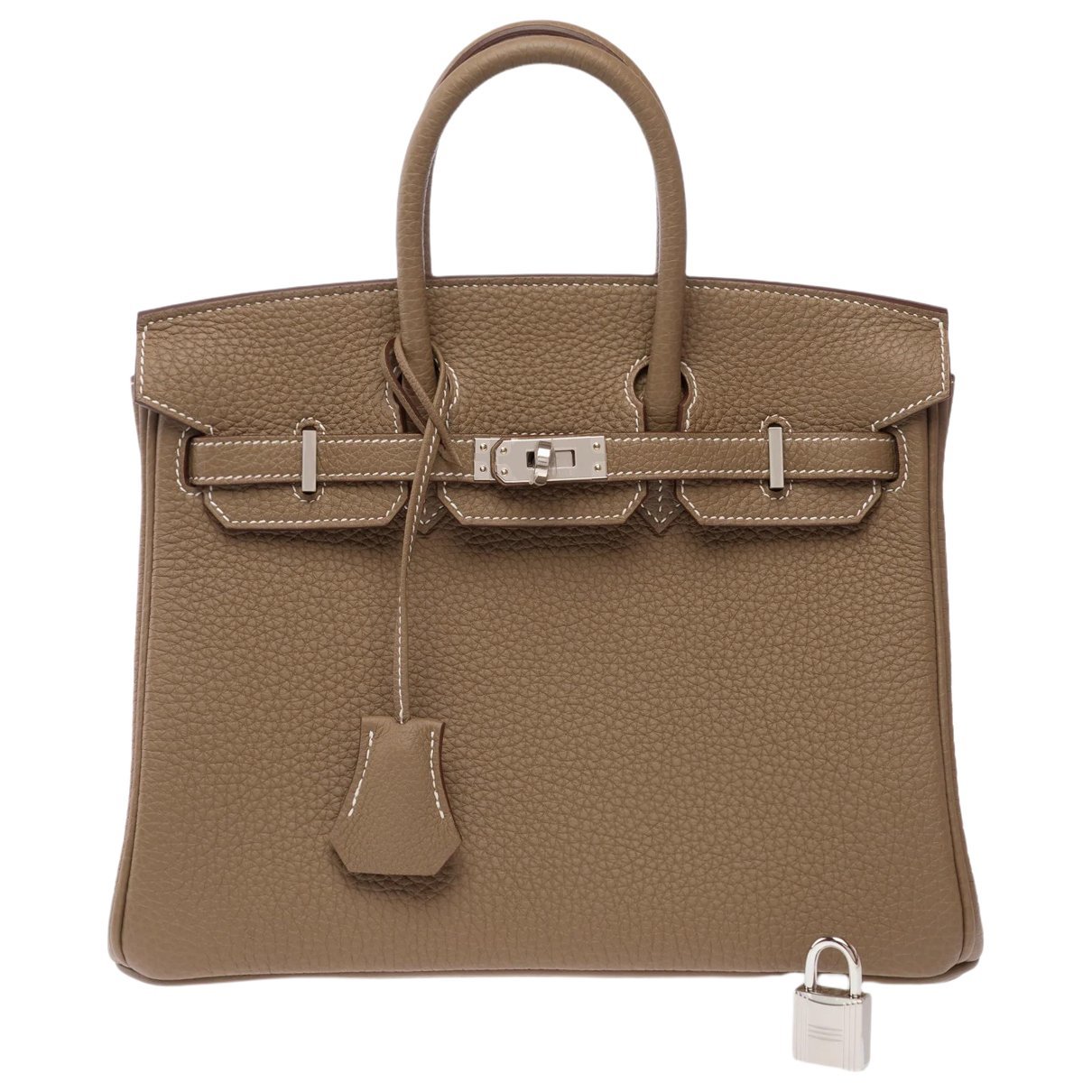 Birkin 25 leather handbag