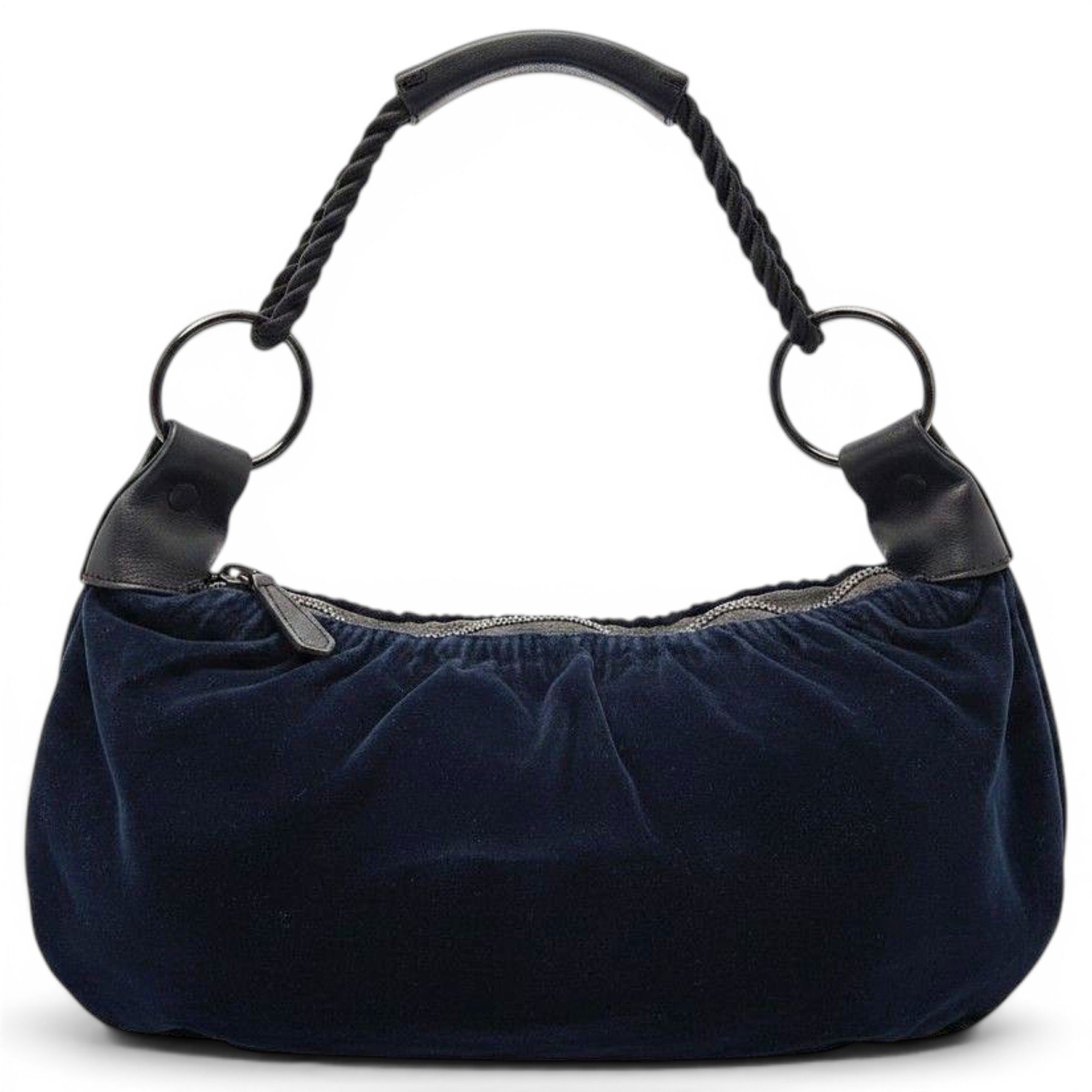Velvet handbag
