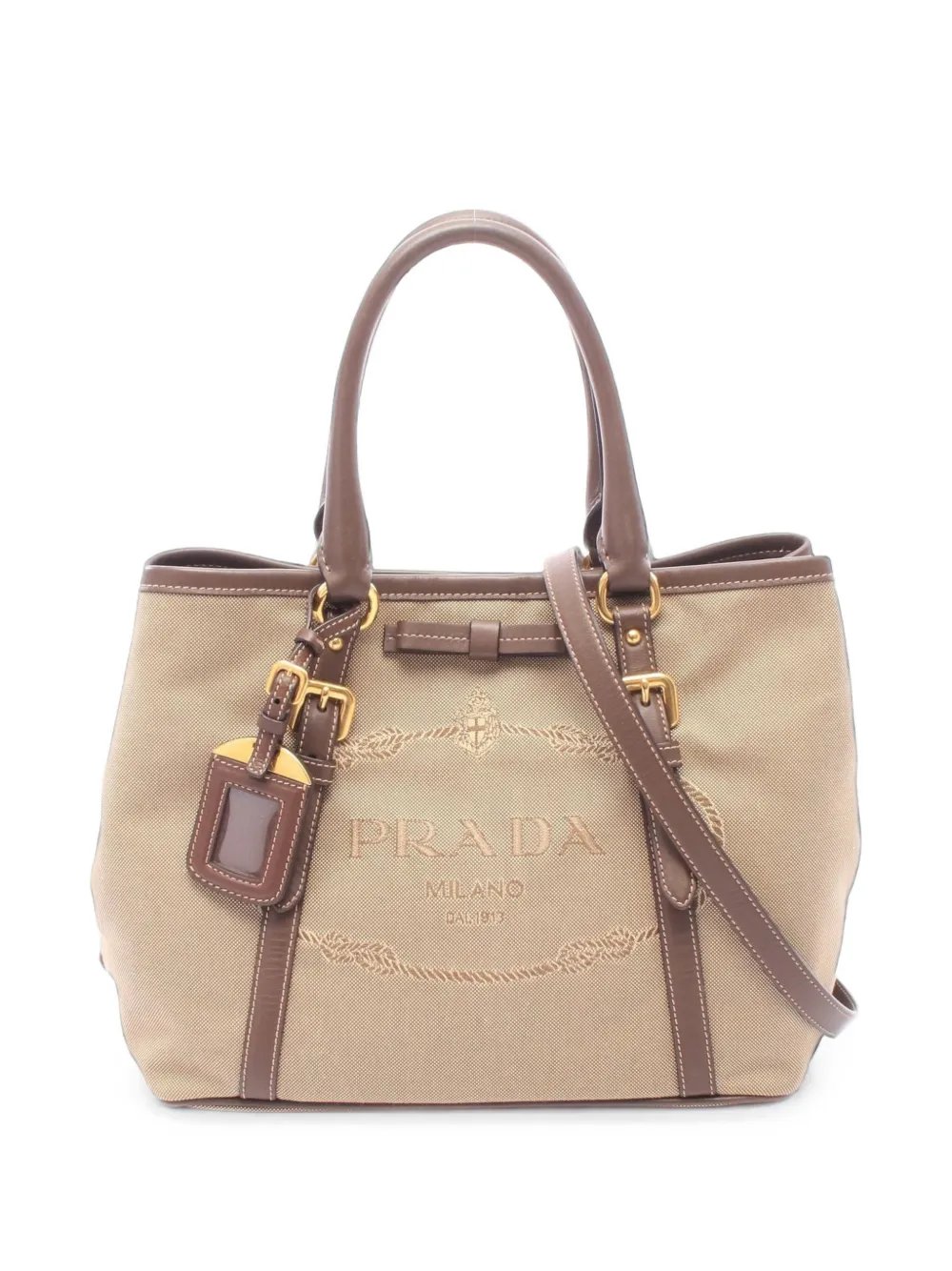 2000s Logo Jacquard tote bag