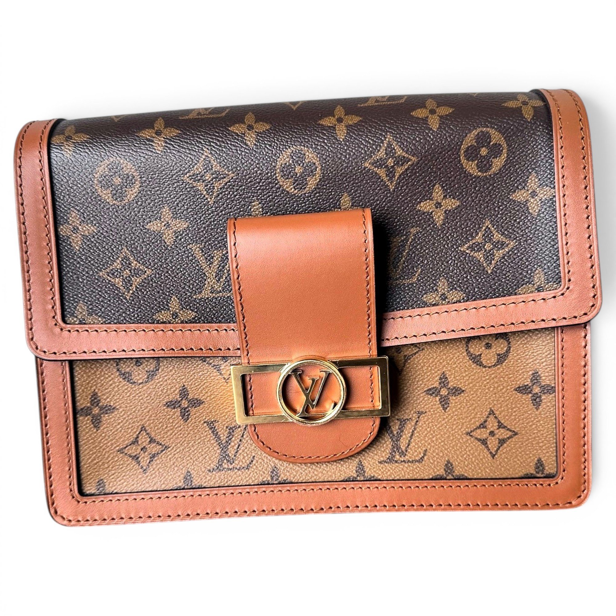 Dauphine leather handbag