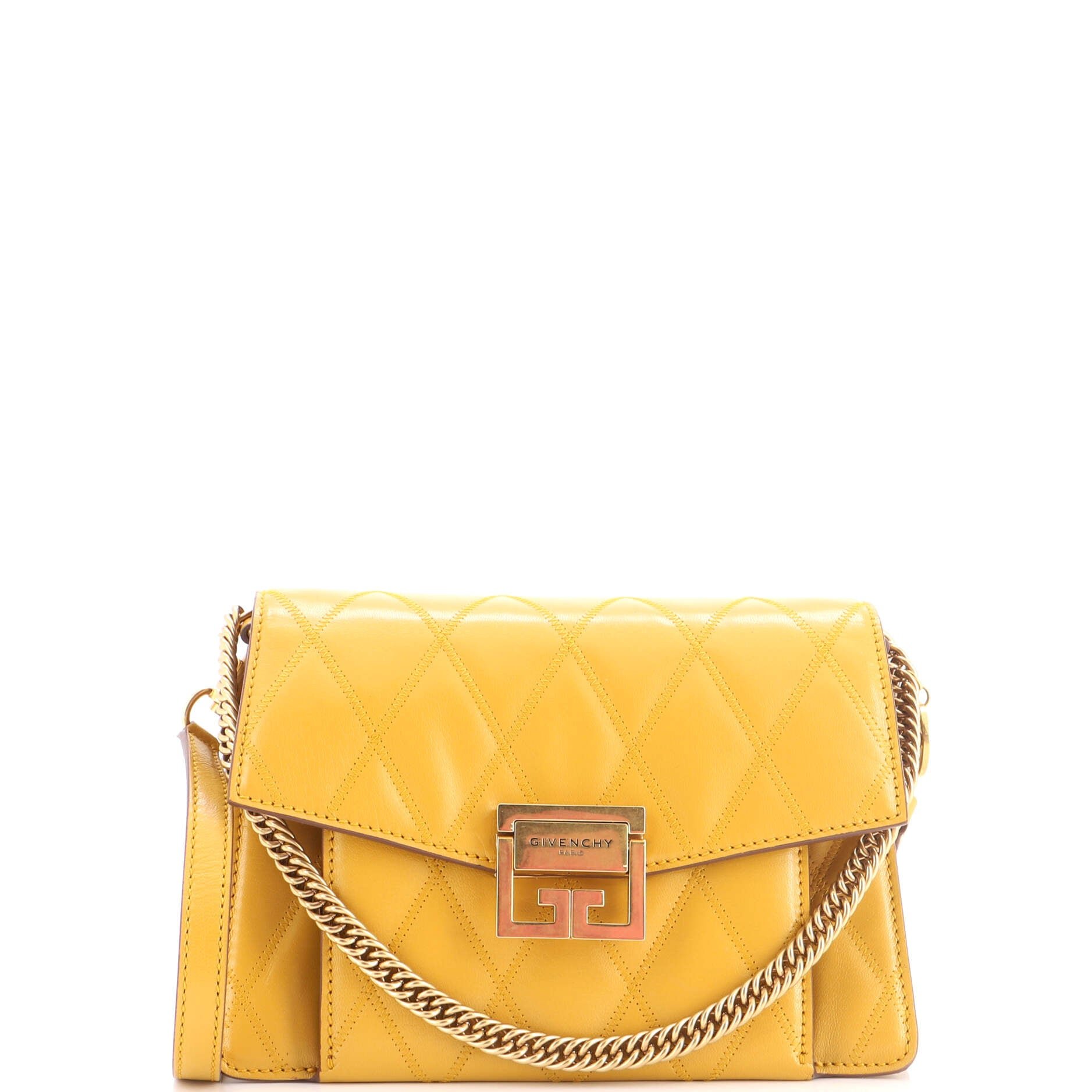 GV3 Flap Bag Quilted Leather Small