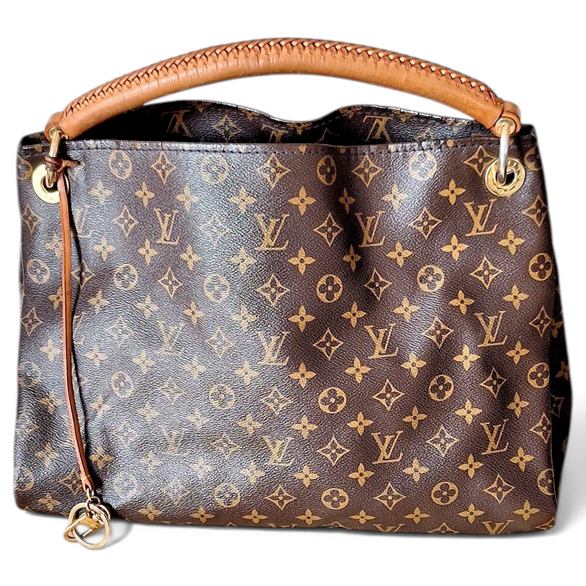 Artsy leather handbag