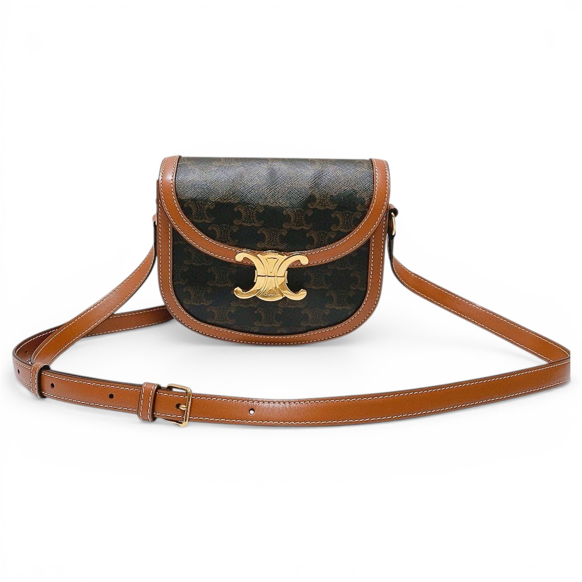 Celine Triomphe vinyl handbag