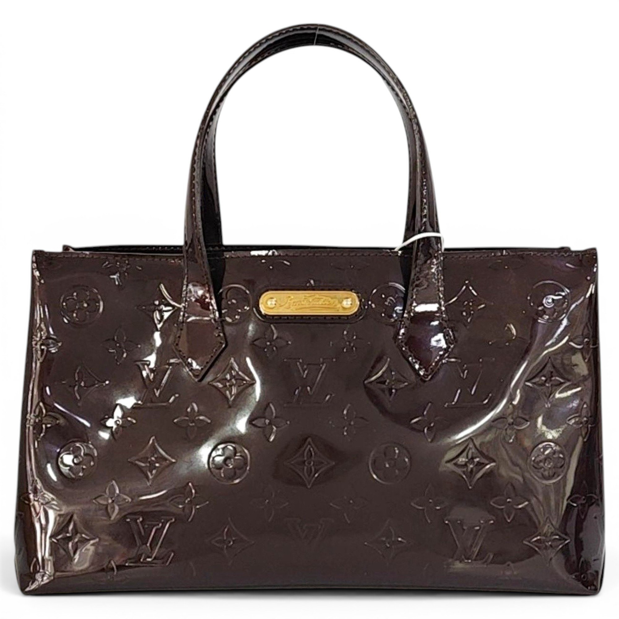 Wilshire patent leather handbag