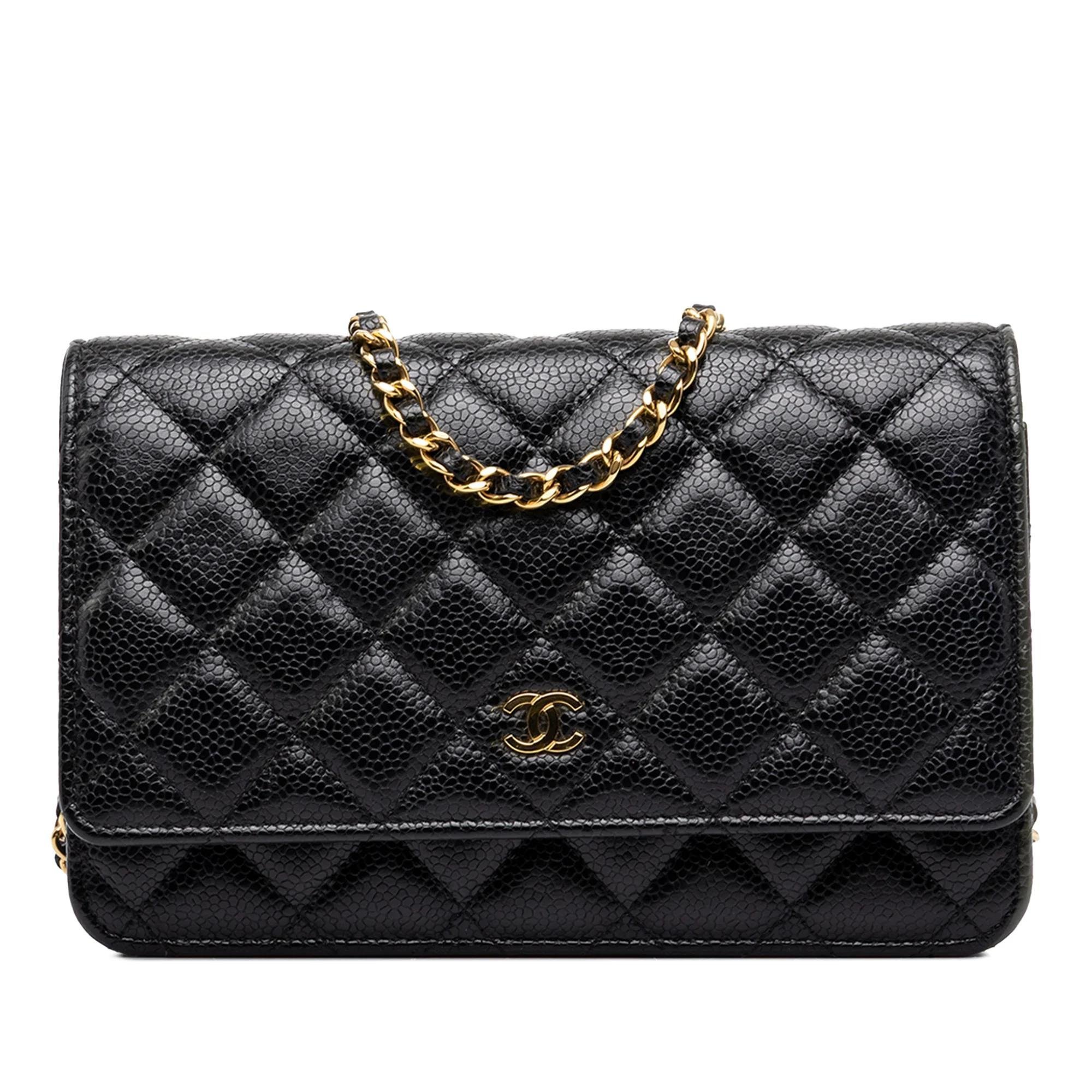 Wallet On Chain leather crossbody bag
