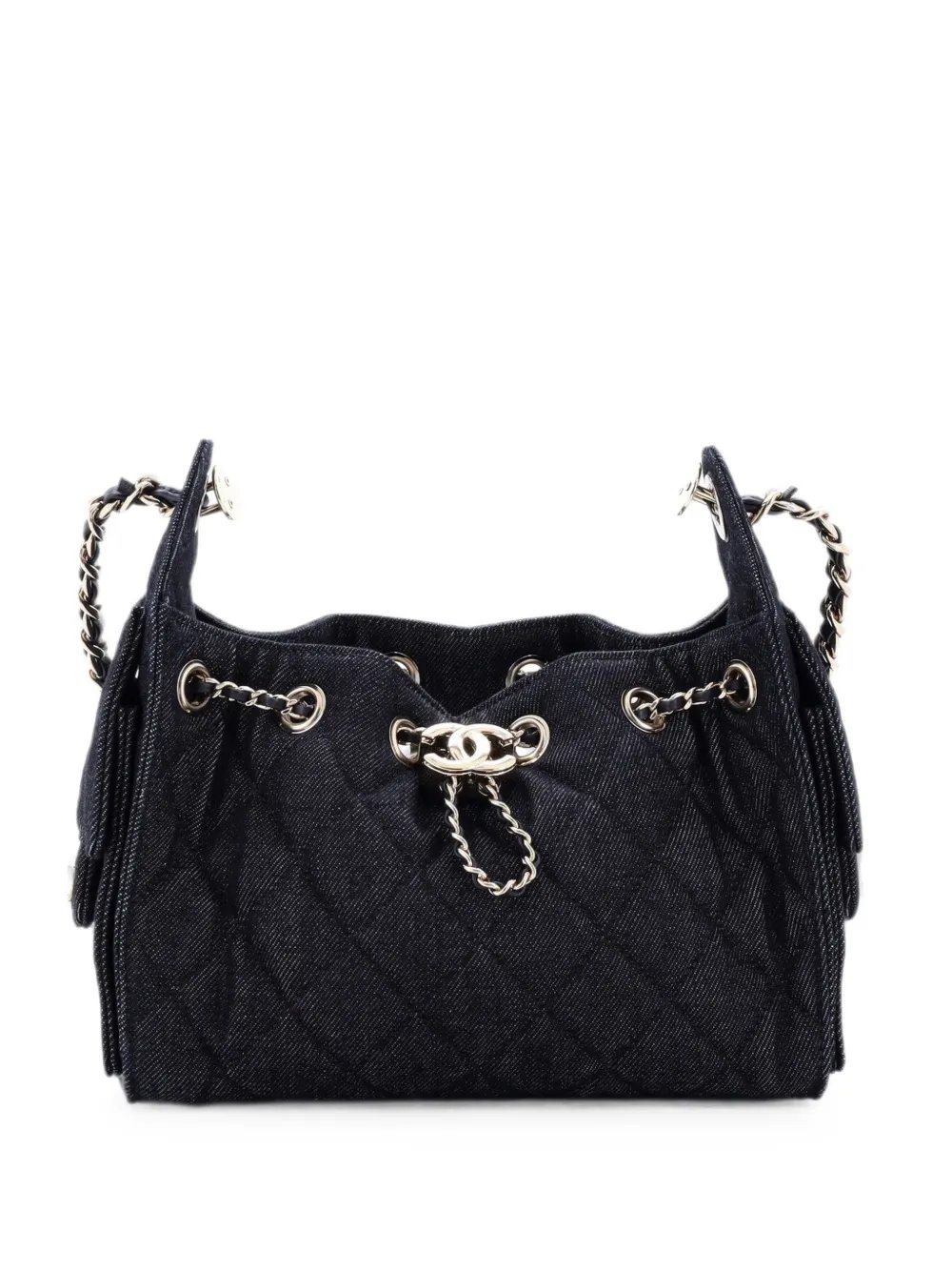 25 Hobo Bag Quilted Denim Mini shoulder bag