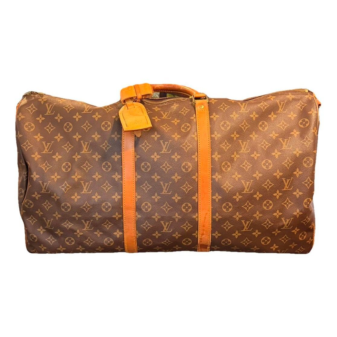 Keepall leather travel bag