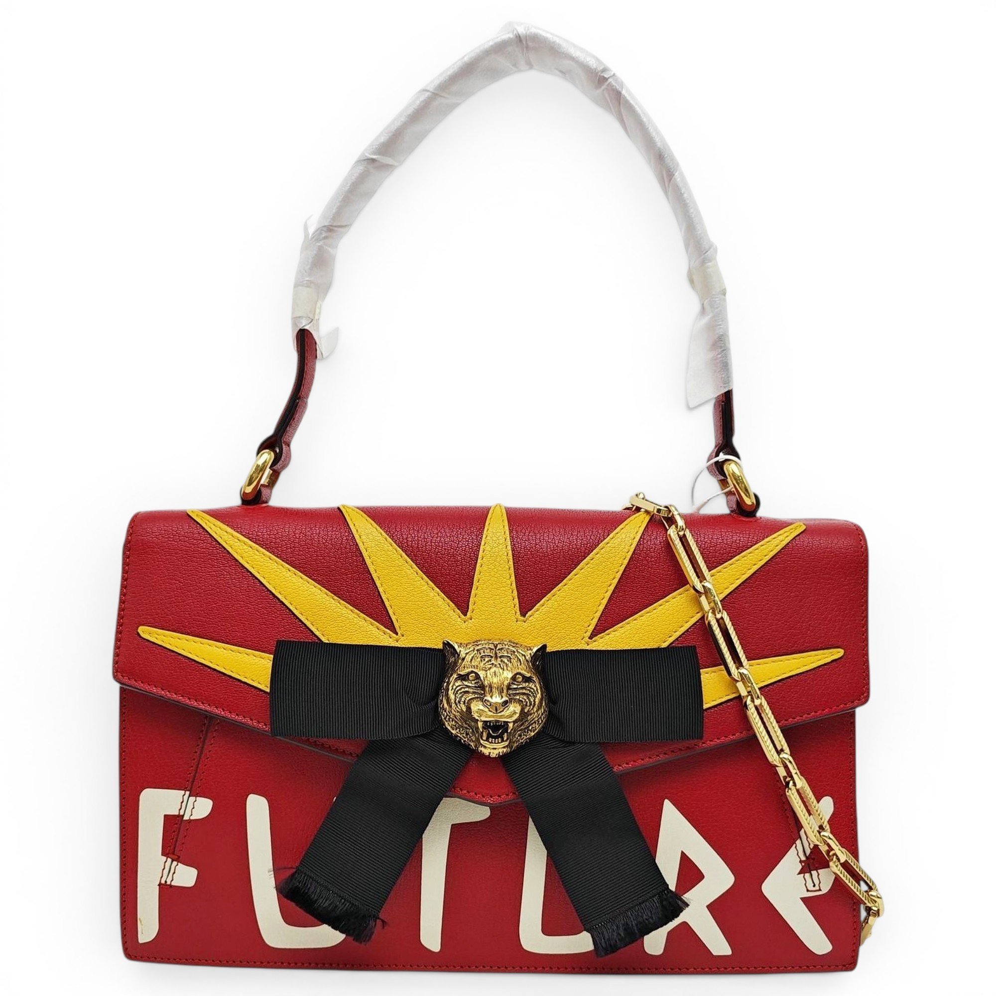Animalier leather handbag