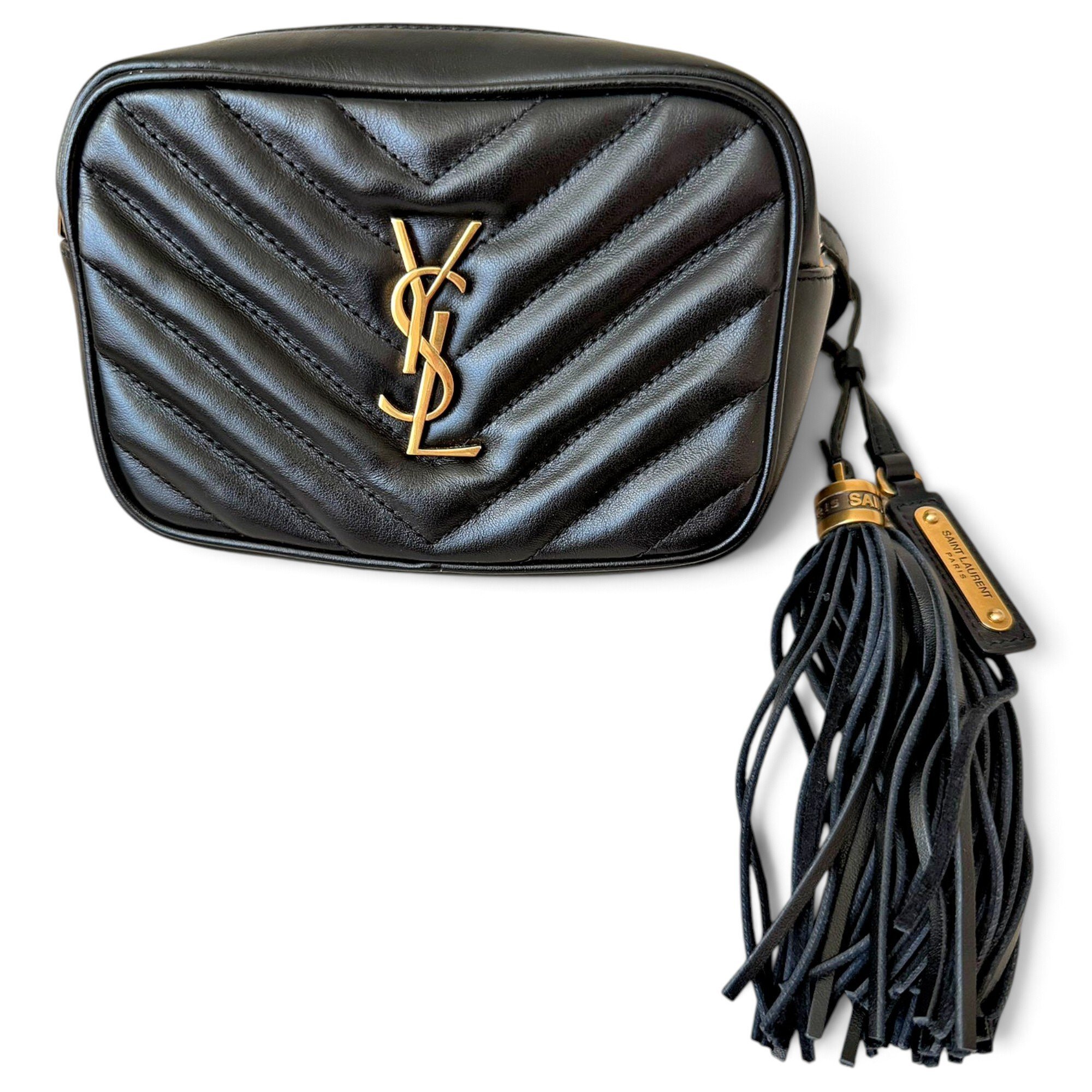 Leather clutch bag