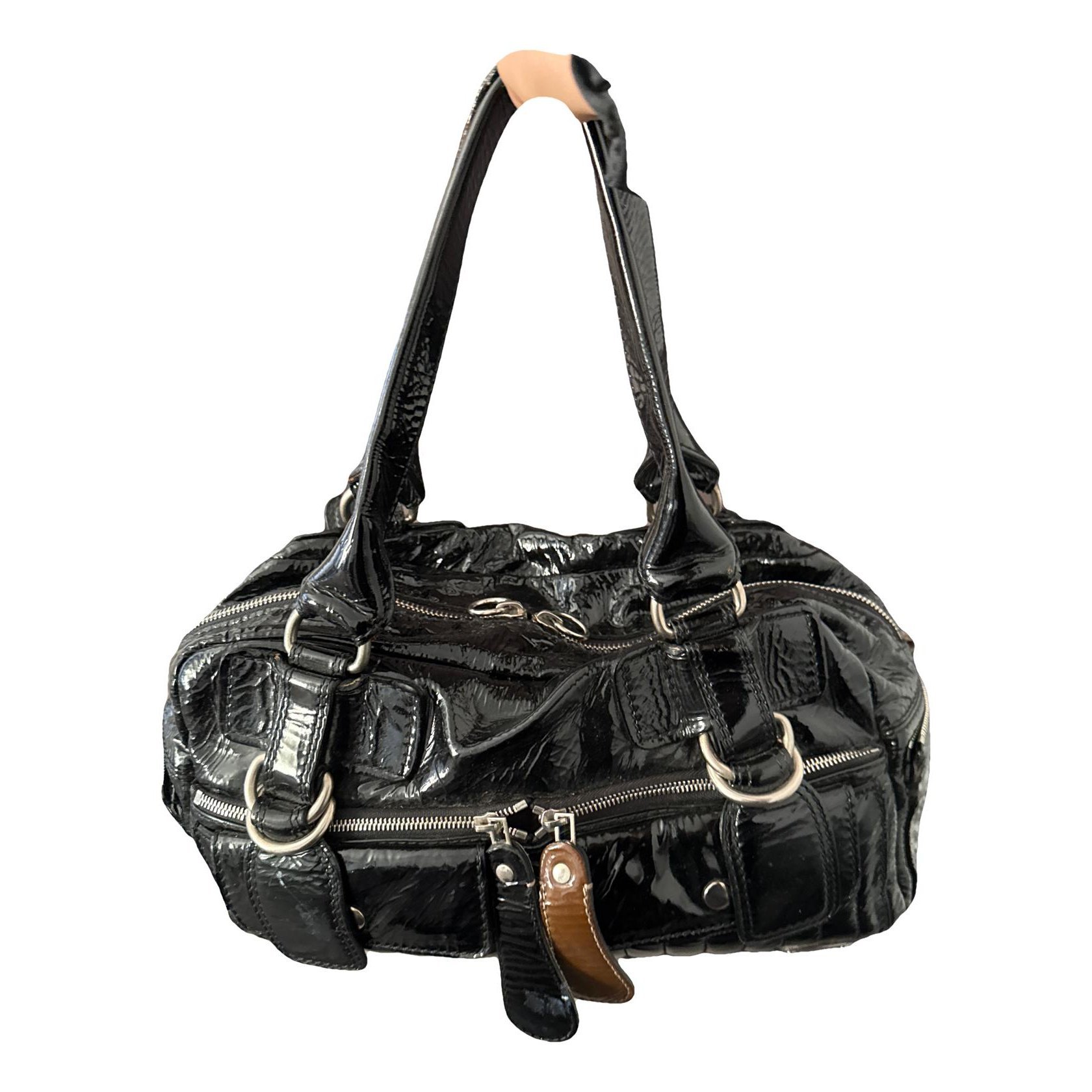 Silverado patent leather handbag