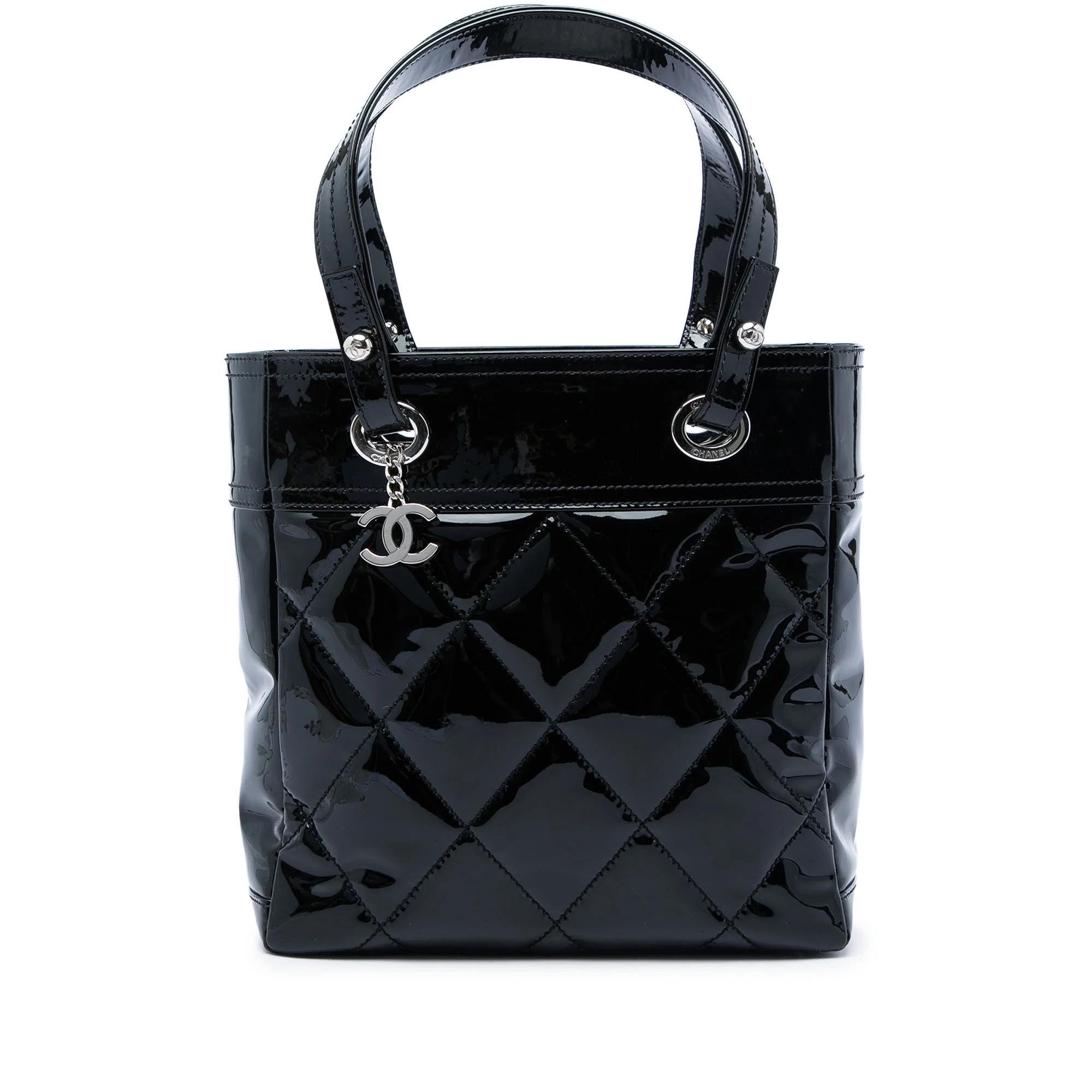 Paris-Biarritz patent leather handbag