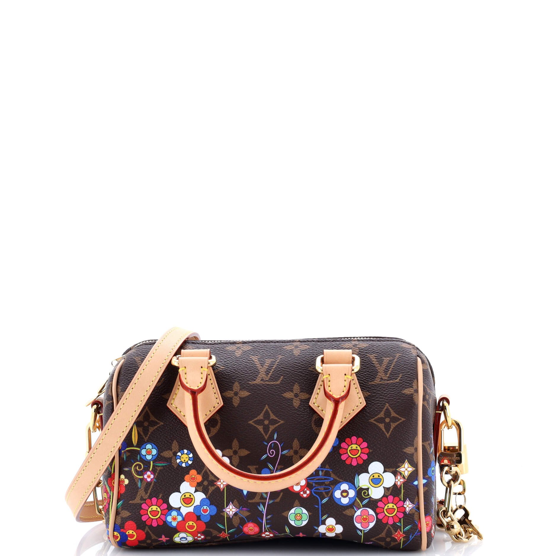 Louis Vuitton x Takashi Murakami Speedy Bandouliere Bag Flowers Monogram Canvas 20