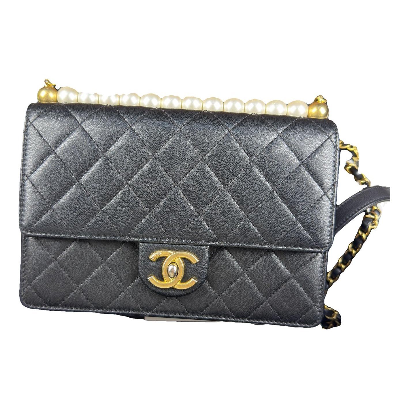 All About Chains leather crossbody bag
