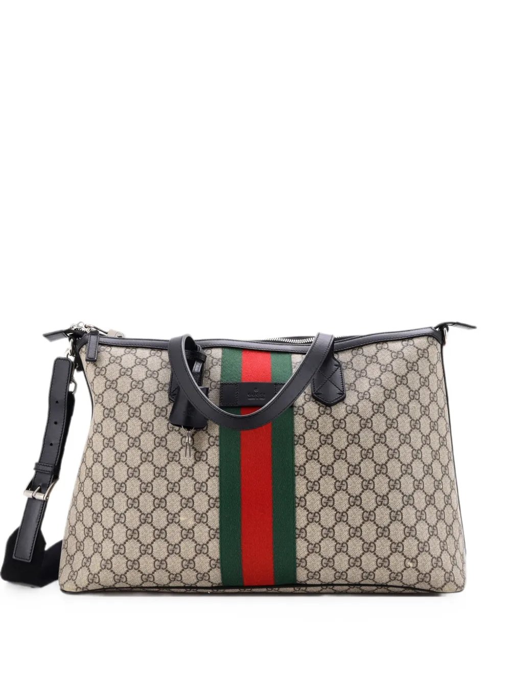 Web Duffle Bag GG Coated Canvas Medium travel bag