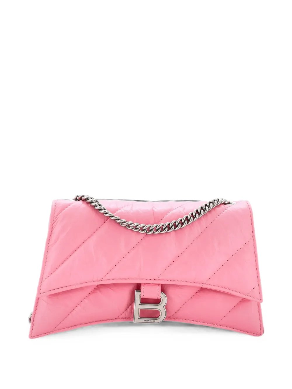 Crush Chain Flap Bag Quilted Crushed Calfskin Small shoulder bag