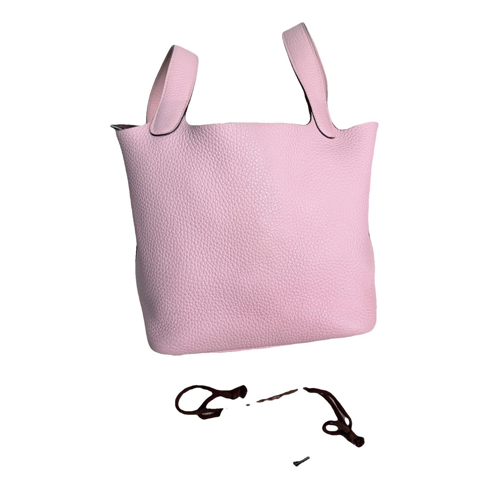 Hermes Picotin 18 Handbag Pink Clemence Leather