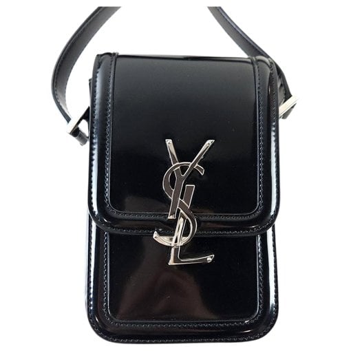 Leather clutch bag