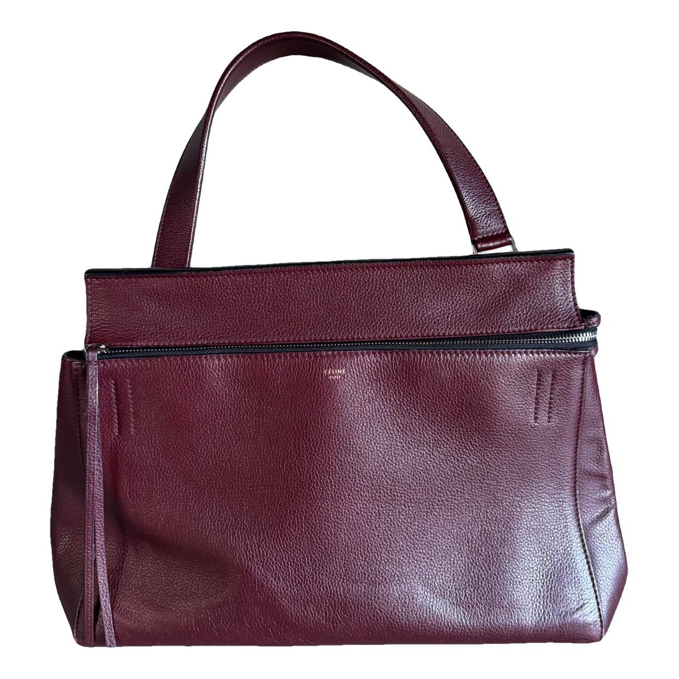 Leather clutch bag